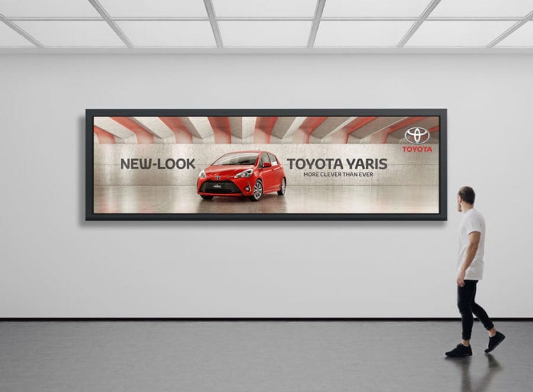Toyota Yaris - Animated Digital Out Of Home - Soraya Ouzara - Freelance Digital Designer Developer